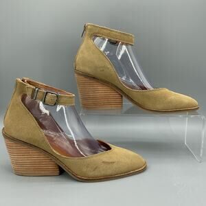 NEW Lucky Brand Women’s Stephi Suede Cut-out Sandals Brown Size 8.5M